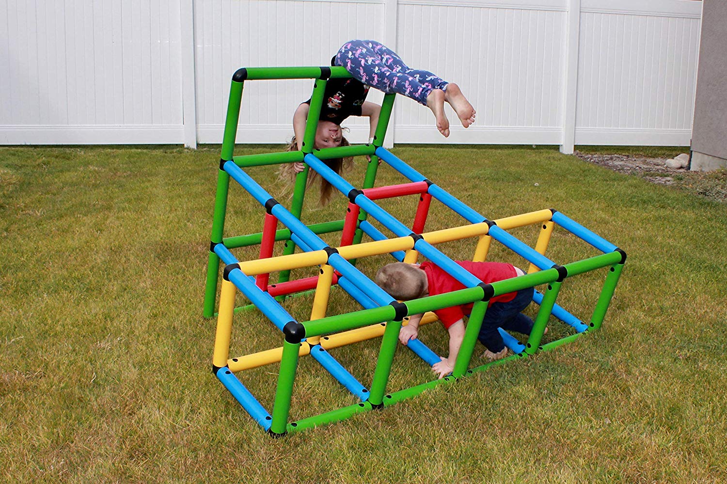 Funphix Climbing Gyms Stem Learning Colorful Buildable Indoor Outdoor Play Structure for Kids Aged 2-12 Years