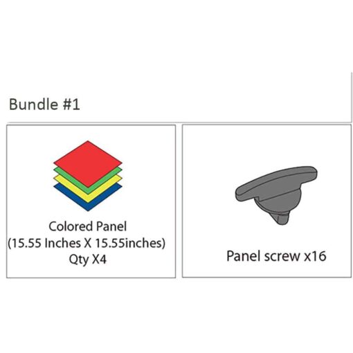 Set of 4 Panels and Panel Screws - Image 2